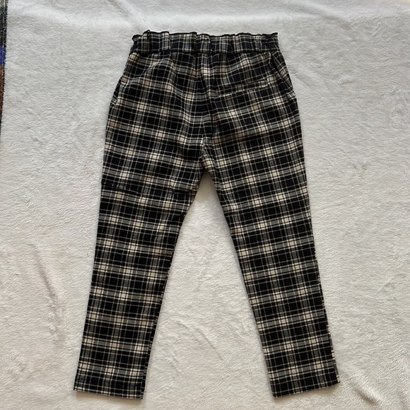 Zara Girls Ruffled Waist Plaid Pants 4-5T - Picture 3 of 3